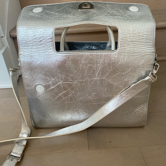 Price drop!!! Authentic Diorever metallic silver bag Large - Picture 7 of 7